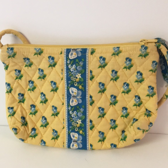 Vera Bradley USA Katherine Retired Sm Yellow Bag - Picture 2 of 8